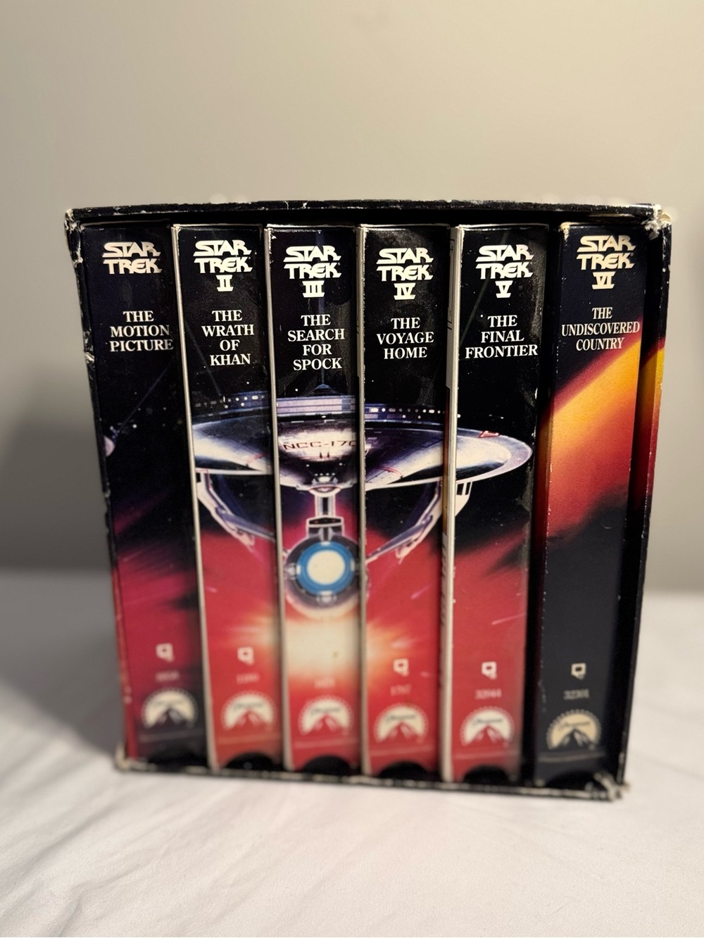Vintage Star Trek 25th Anniversary Movie Collection VHS Box Set Slanted Box 1-6